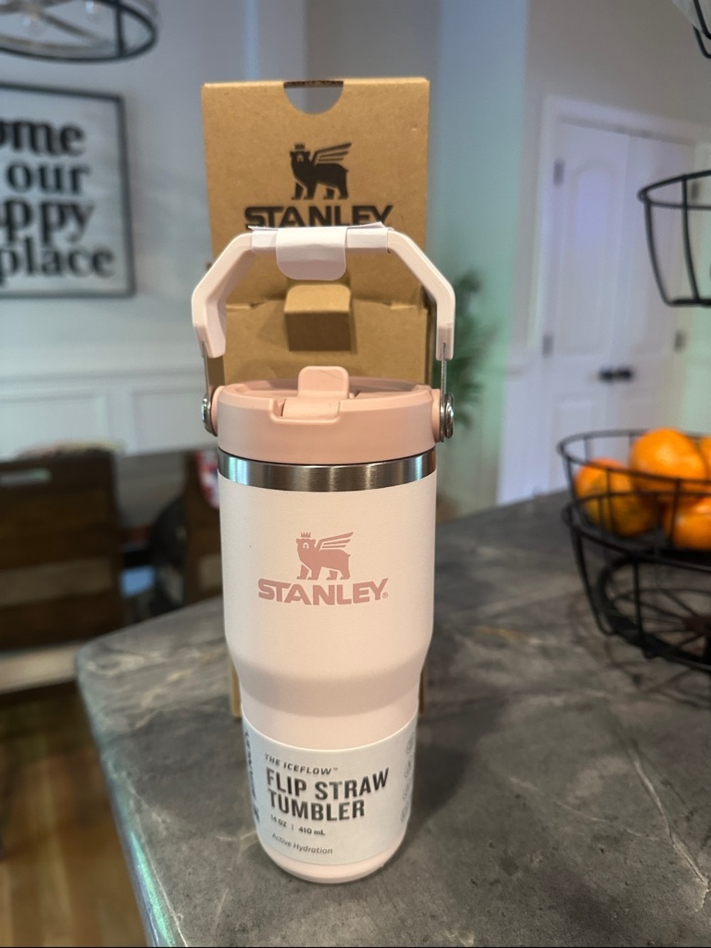 NWT Stanley Pink Flip Straw Tumbler
